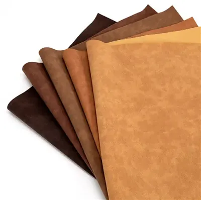 Suède nubuck koeienhuid synthetisch kunstmatig faux pu synthetisch leer op waterbasis materiaal voor schoenen