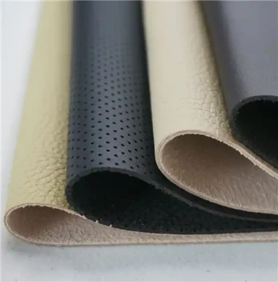 Groothandel aanpasbaar milieuvriendelijk Lichi pinhole-patroon microvezel kunst synthetisch leer