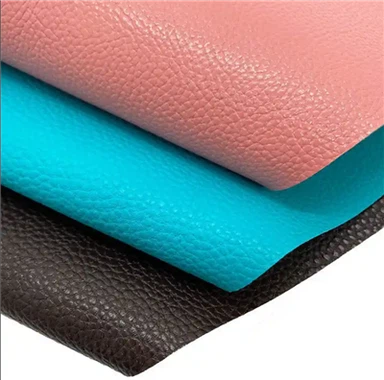 Groothandel fabriek waterdicht dik leer stof PVC synthetisch leer voor handtassen